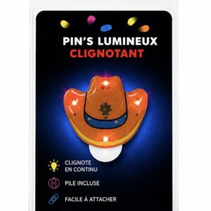 Épinglette lumineuse - Chapeau